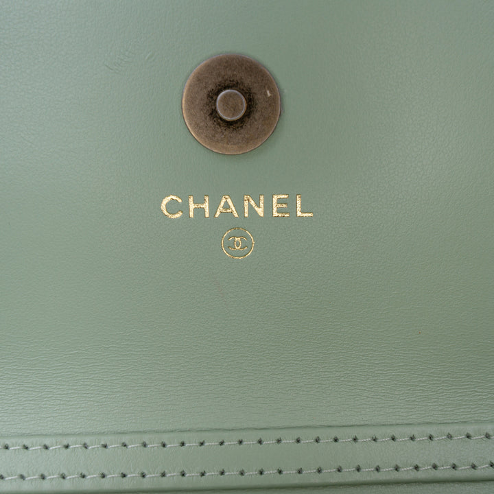 Chanel Mini CC Matelassé Caviar Pochette avec chaîne