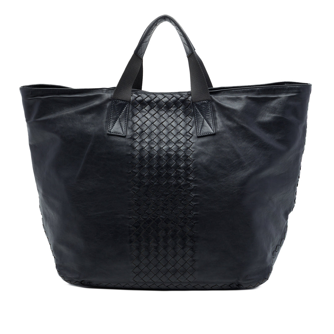 Bottega Veneta Intrecciato à finitions Souple Cabas nappa Bleu – vue principale – GABY PARIS