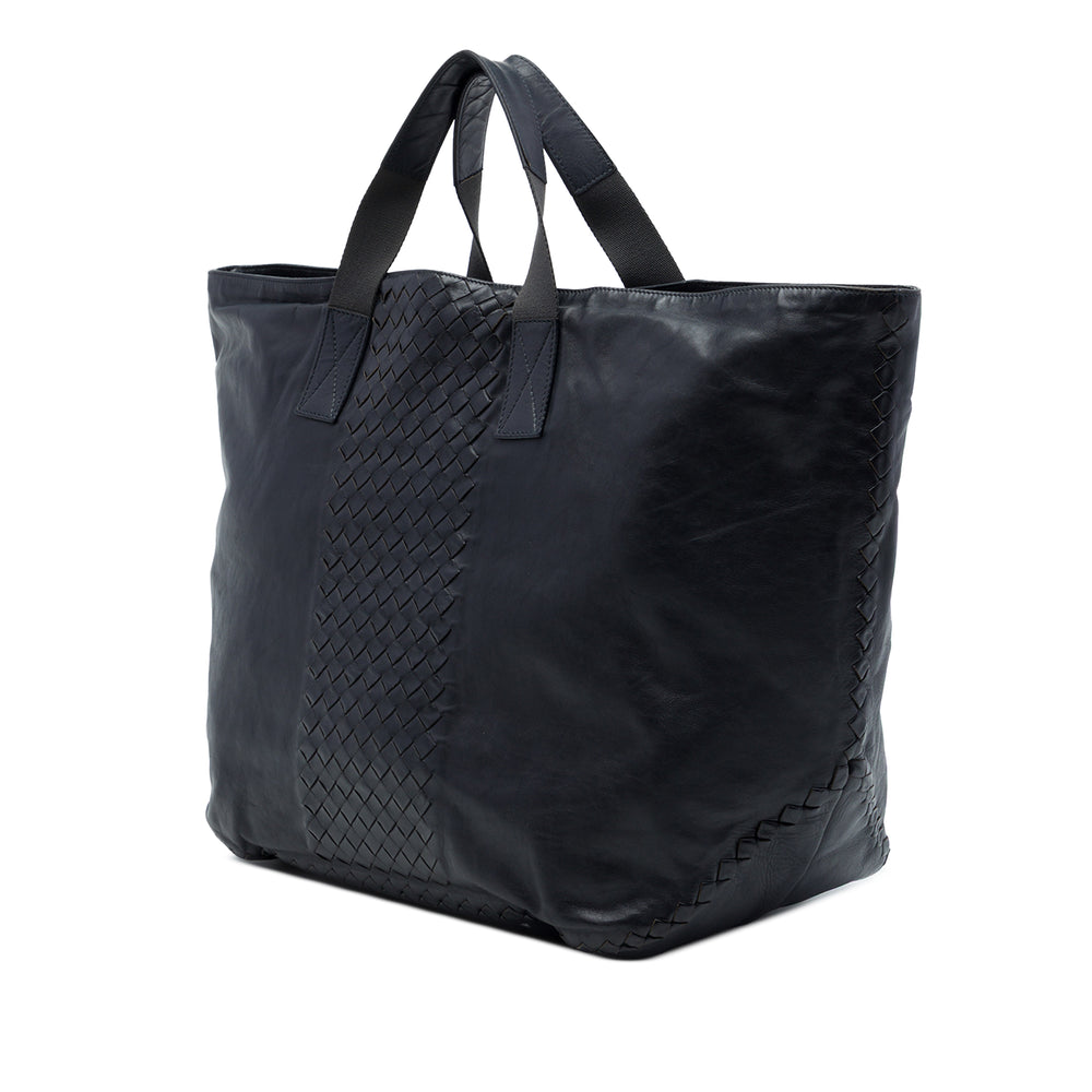 Bottega Veneta Intrecciato à finitions Souple Cabas nappa Bleu – vue 2 – GABY PARIS