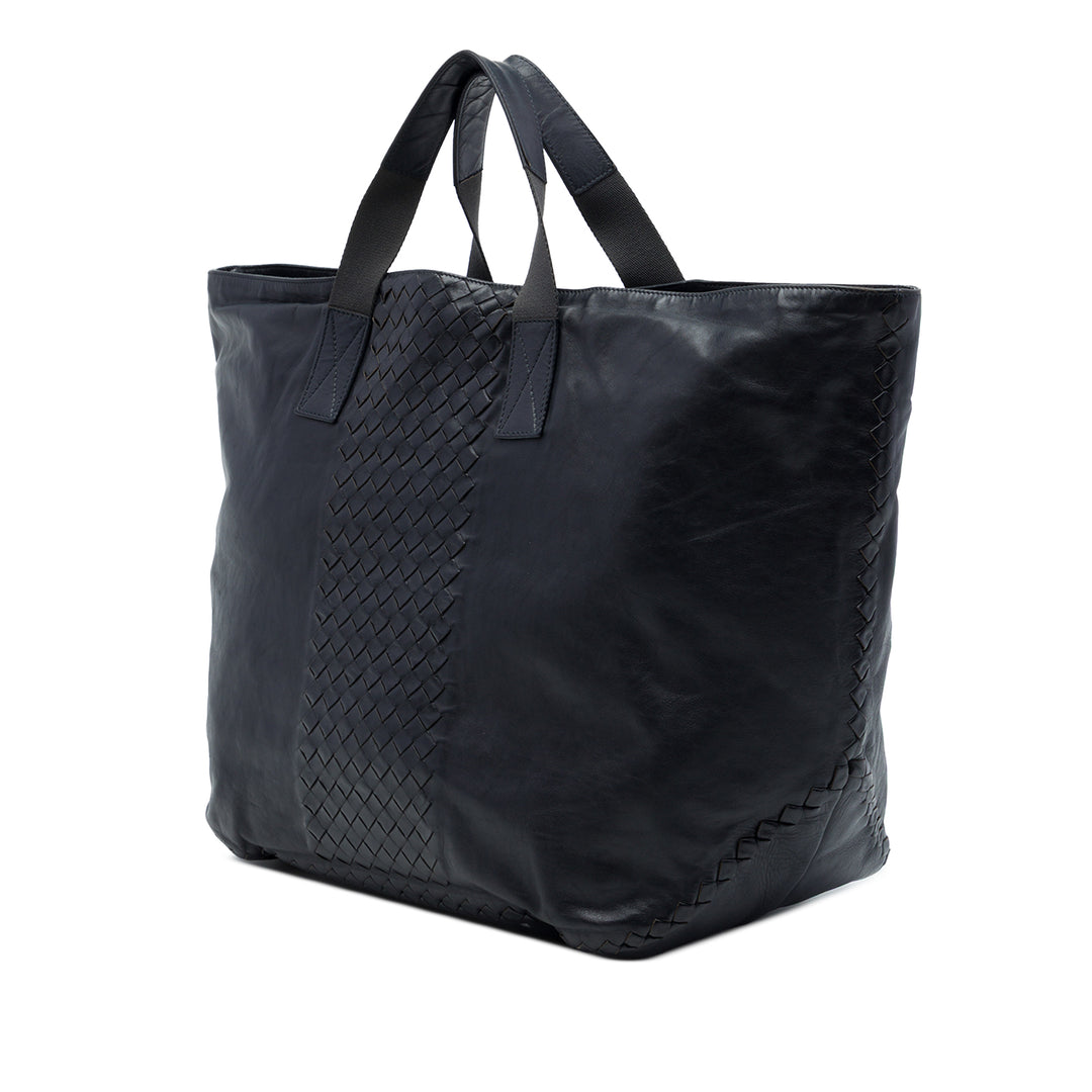 Bottega Veneta Intrecciato à finitions Souple Cabas nappa Bleu – vue 2 – GABY PARIS
