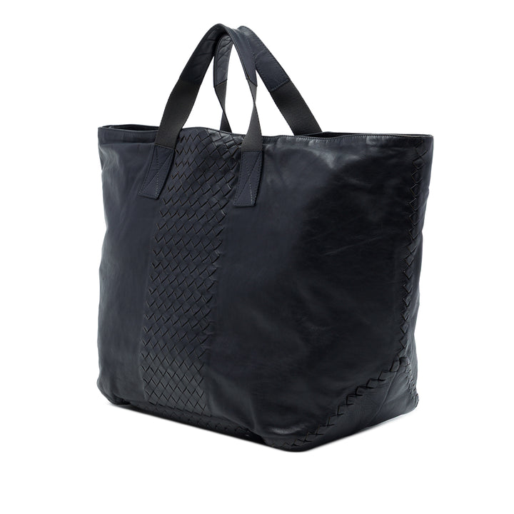 Bottega Veneta Intrecciato à finitions Souple Cabas nappa Bleu – vue 2 – GABY PARIS