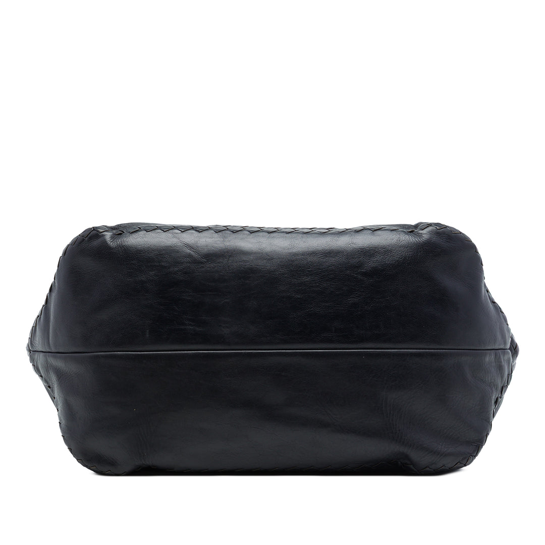 Bottega Veneta Intrecciato à finitions Souple Cabas nappa Bleu – vue 3 – GABY PARIS