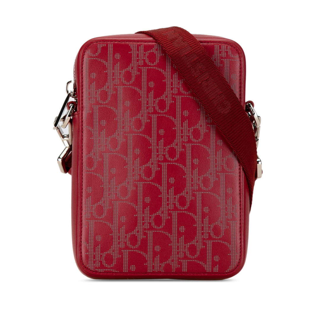 Oblique Galaxy World Tour Messenger Bag Red - Gaby Paris
