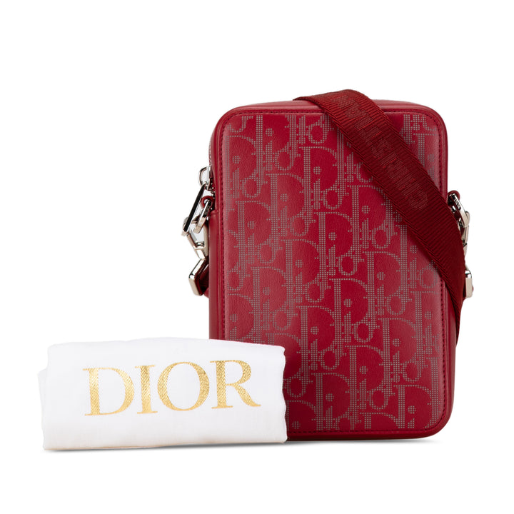 Oblique Galaxy World Tour Messenger Bag Red - Gaby Paris