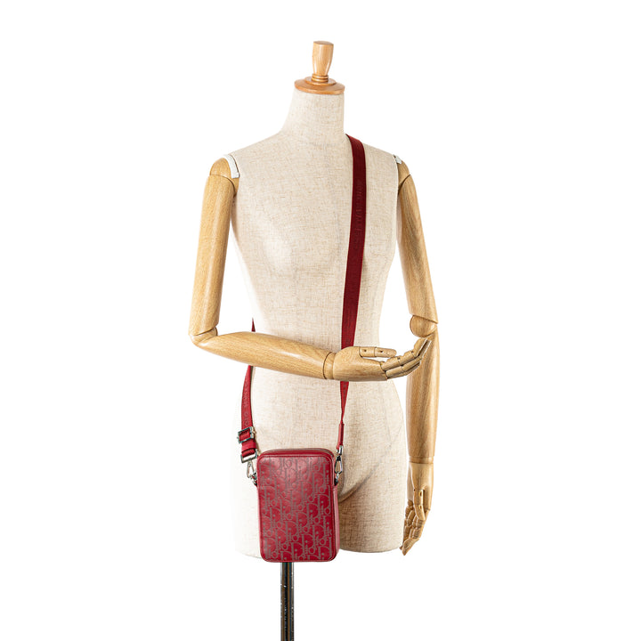 Oblique Galaxy World Tour Messenger Bag Red - Gaby Paris