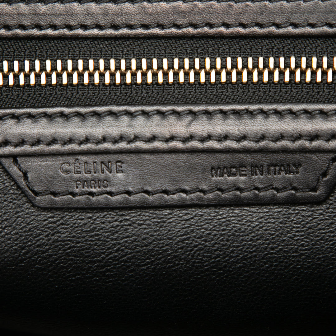 Celine Tricolore et Luggage Cabas Micro Cuir de veau