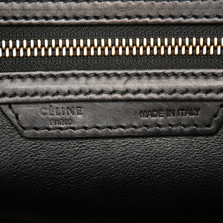 Celine Tricolore et Luggage Cabas Micro Cuir de veau