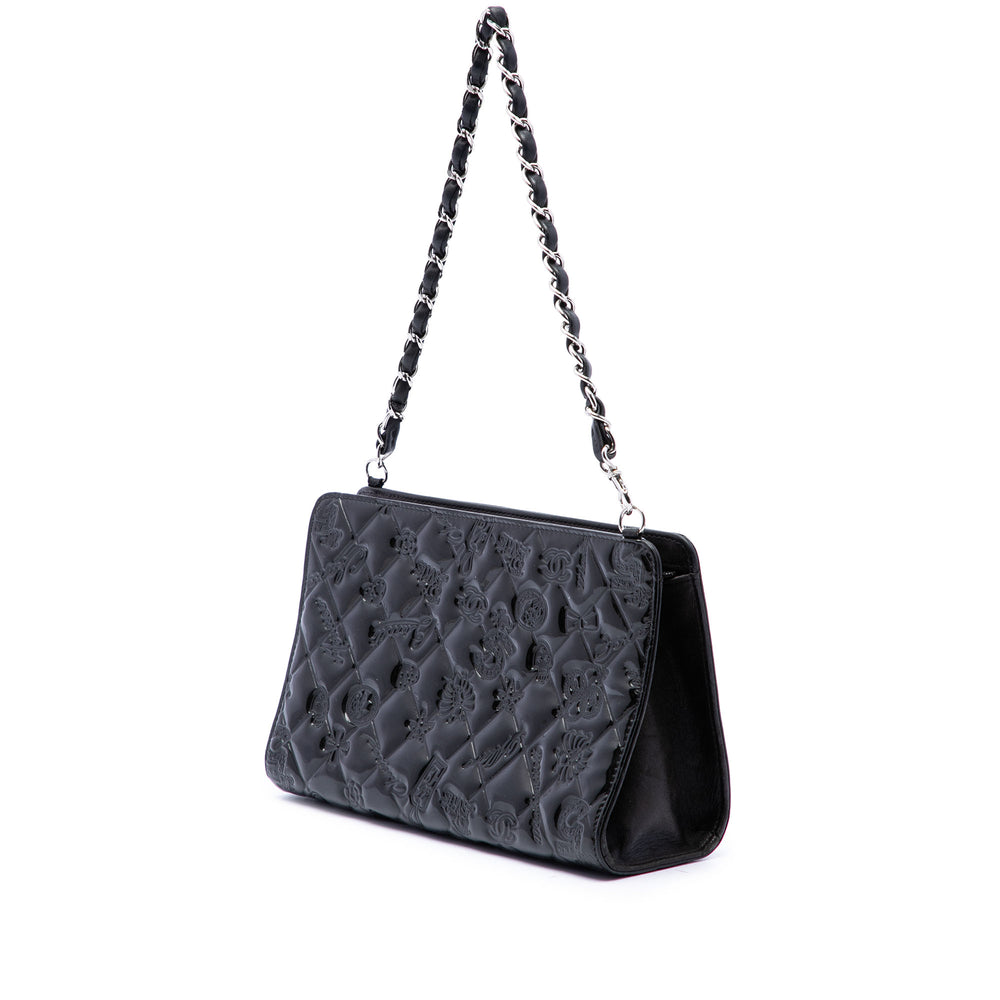 Chanel Pochette Matelassé embossé Lucky Symbols Noir – vue 2 – GABY PARIS