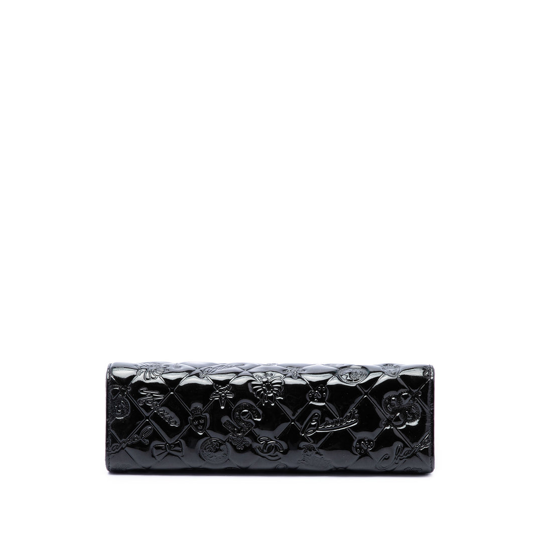 Chanel Pochette Matelassé embossé Lucky Symbols Noir – vue 3 – GABY PARIS