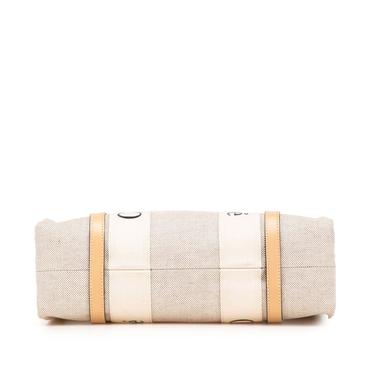 Medium Canvas Woody Tote Brown - Gaby Paris