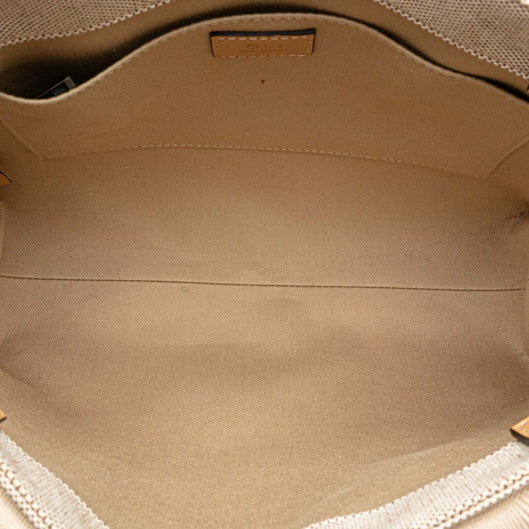 Medium Canvas Woody Tote Brown - Gaby Paris