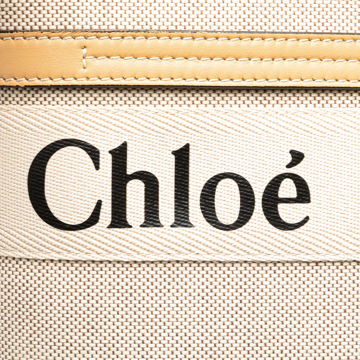Medium Canvas Woody Tote Brown - Gaby Paris