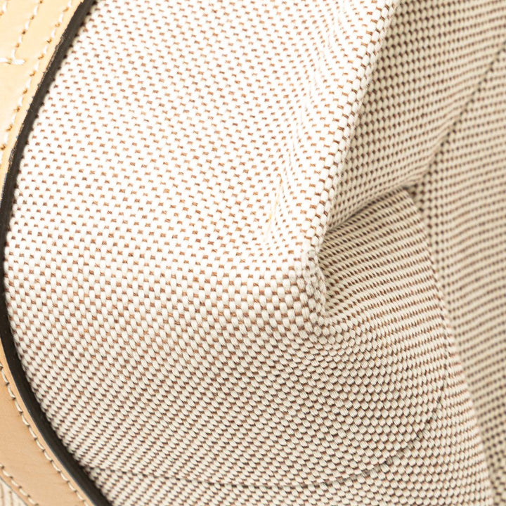 Medium Canvas Woody Tote Brown - Gaby Paris