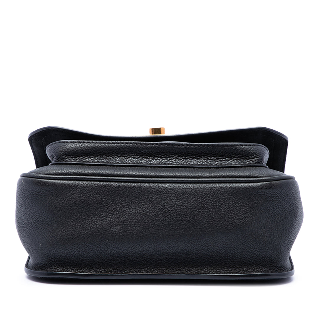 Lockme Chaîne Sac Cuir de veau Noir