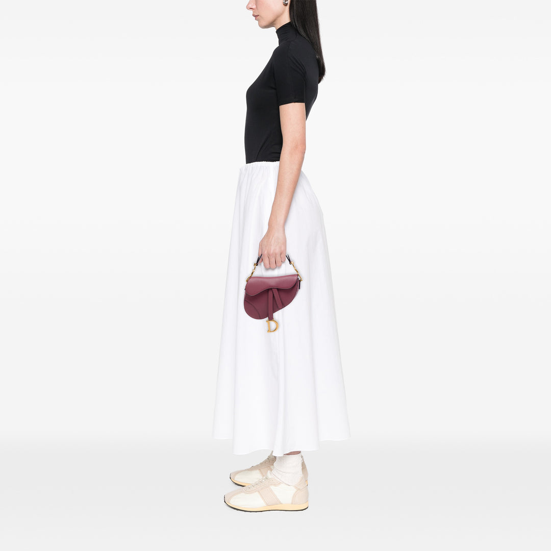 Dior Mini Cuir de chèvre Saddle Sac