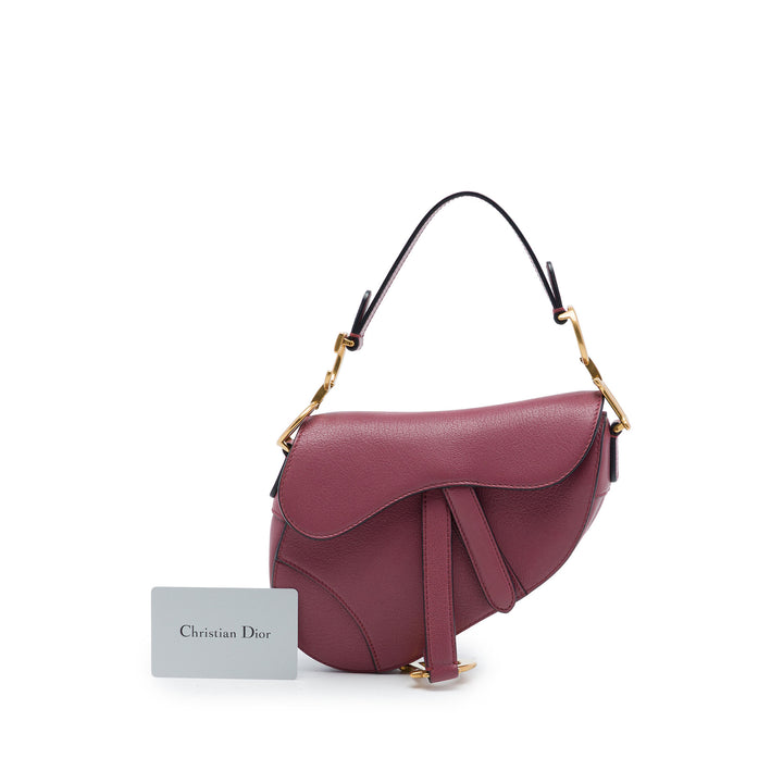 Dior Mini Cuir de chèvre Saddle Sac