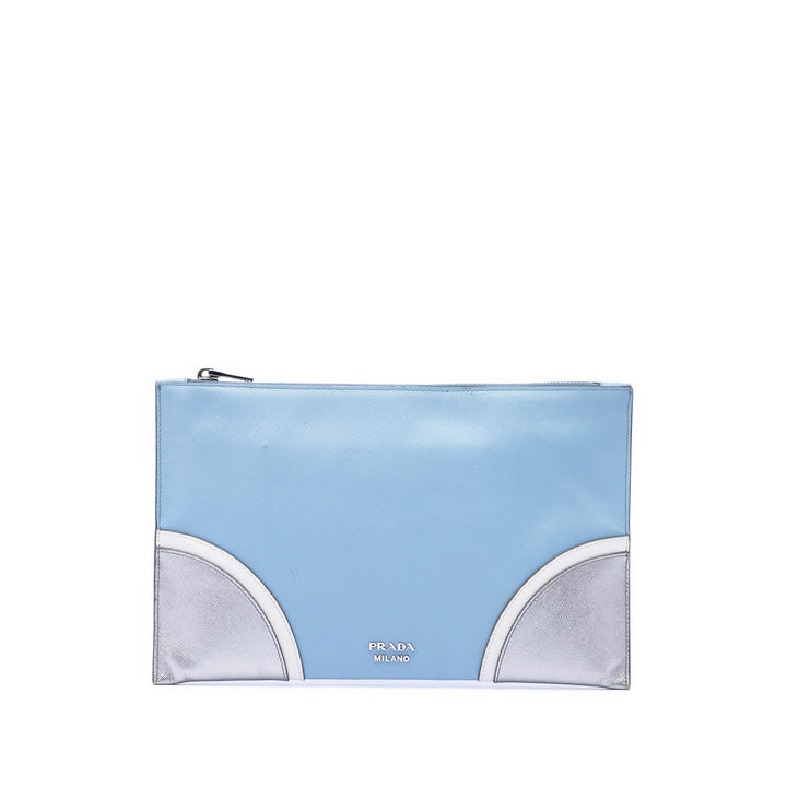 Prada Tricolor Saffiano Pochette