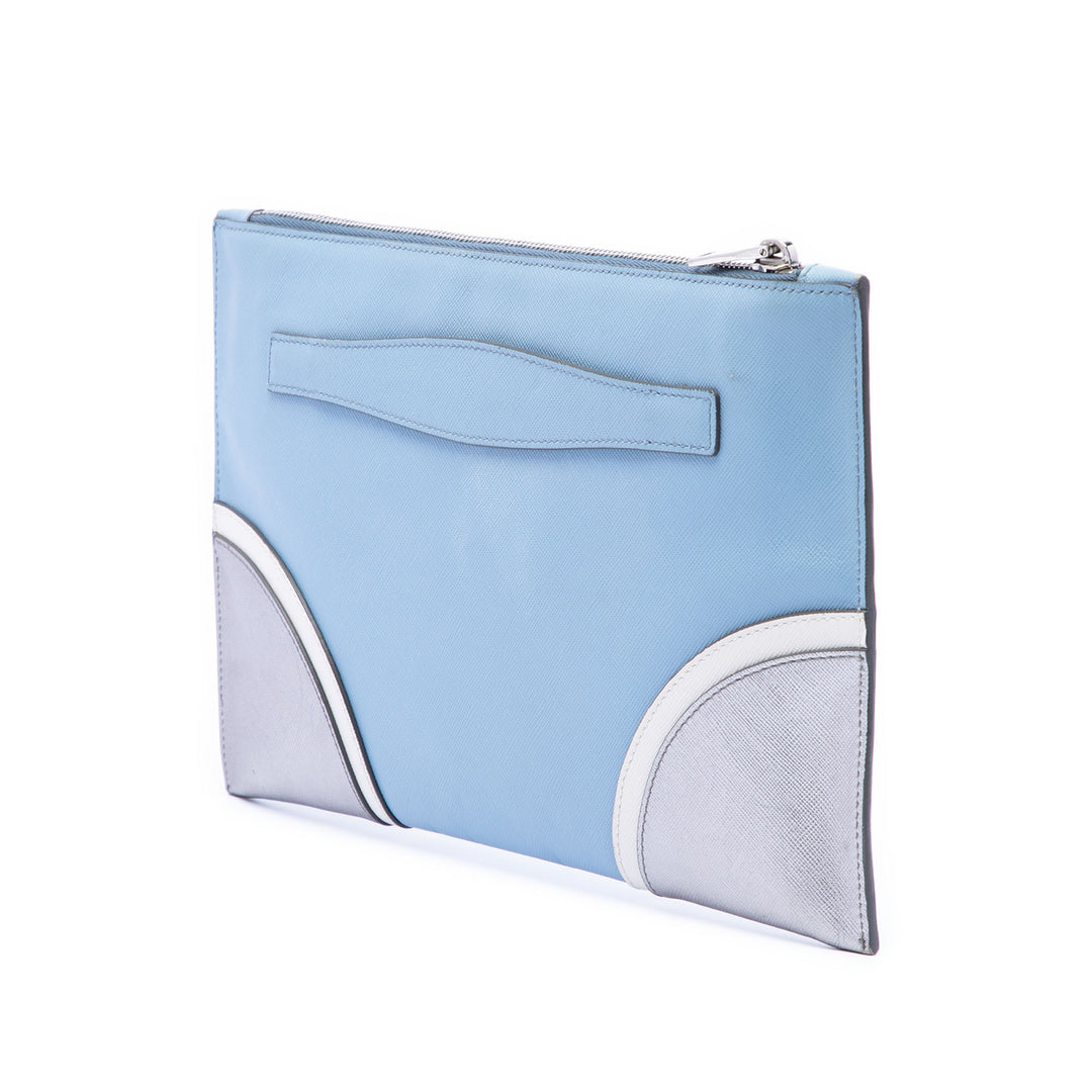 Prada Tricolor Saffiano Pochette
