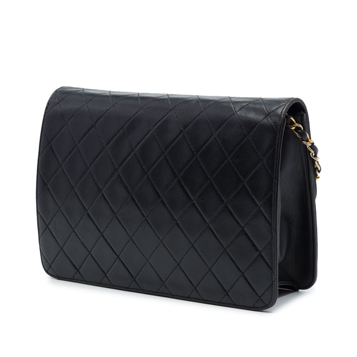 Chanel Medium CC Matelassé Cuir d’agneau Simple rabat
