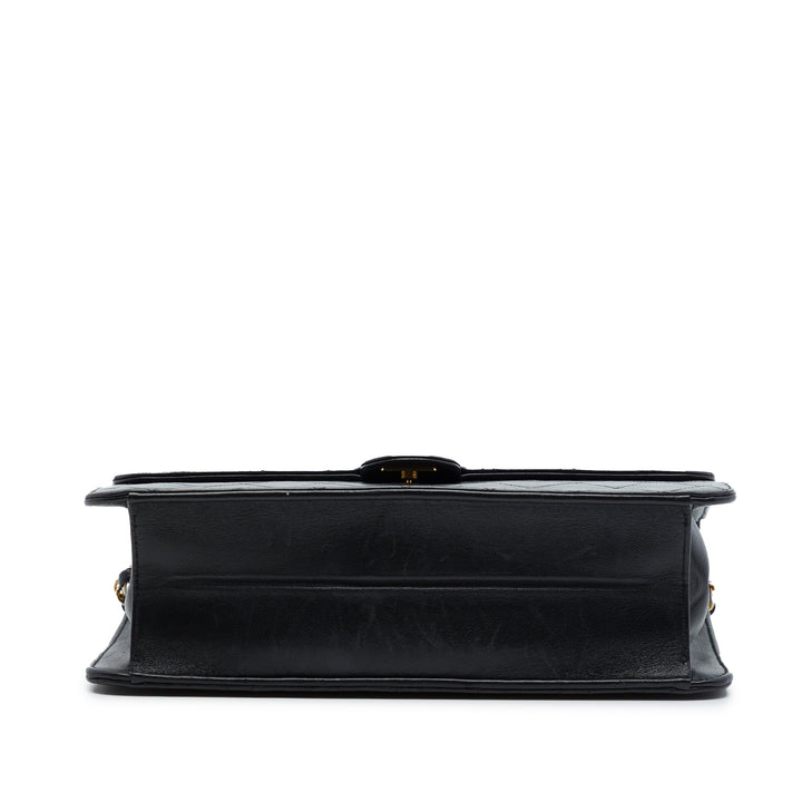 Chanel Medium CC Matelassé Cuir d’agneau Simple rabat