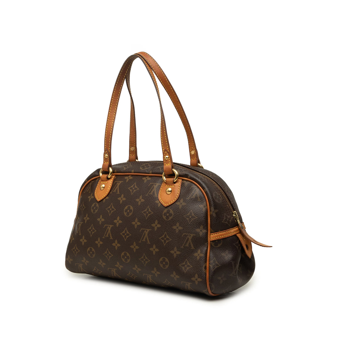Louis Vuitton Sac à main Montorgueil Monogram PM Marron – vue 2 – GABY PARIS