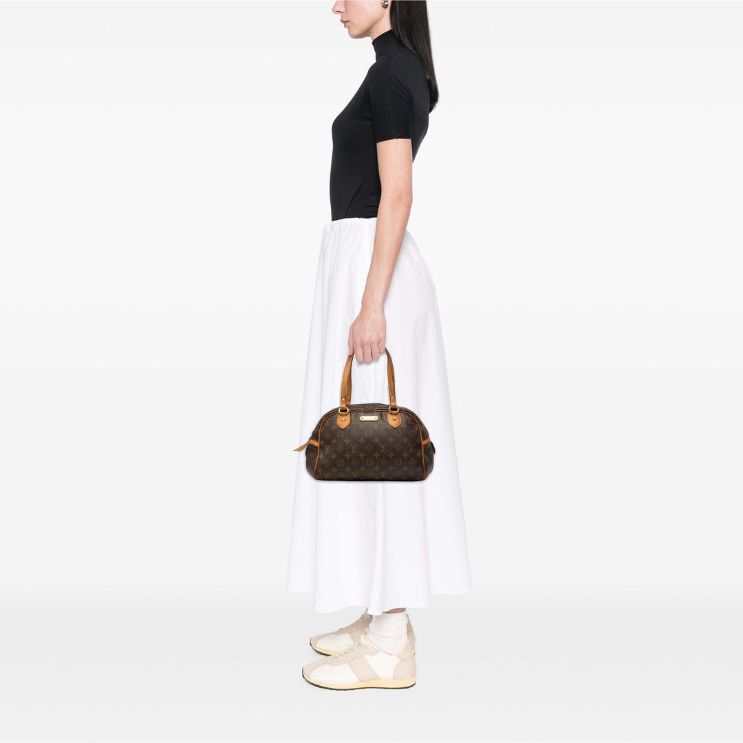 Louis Vuitton Sac à main Montorgueil Monogram PM Marron – vue 8 – GABY PARIS