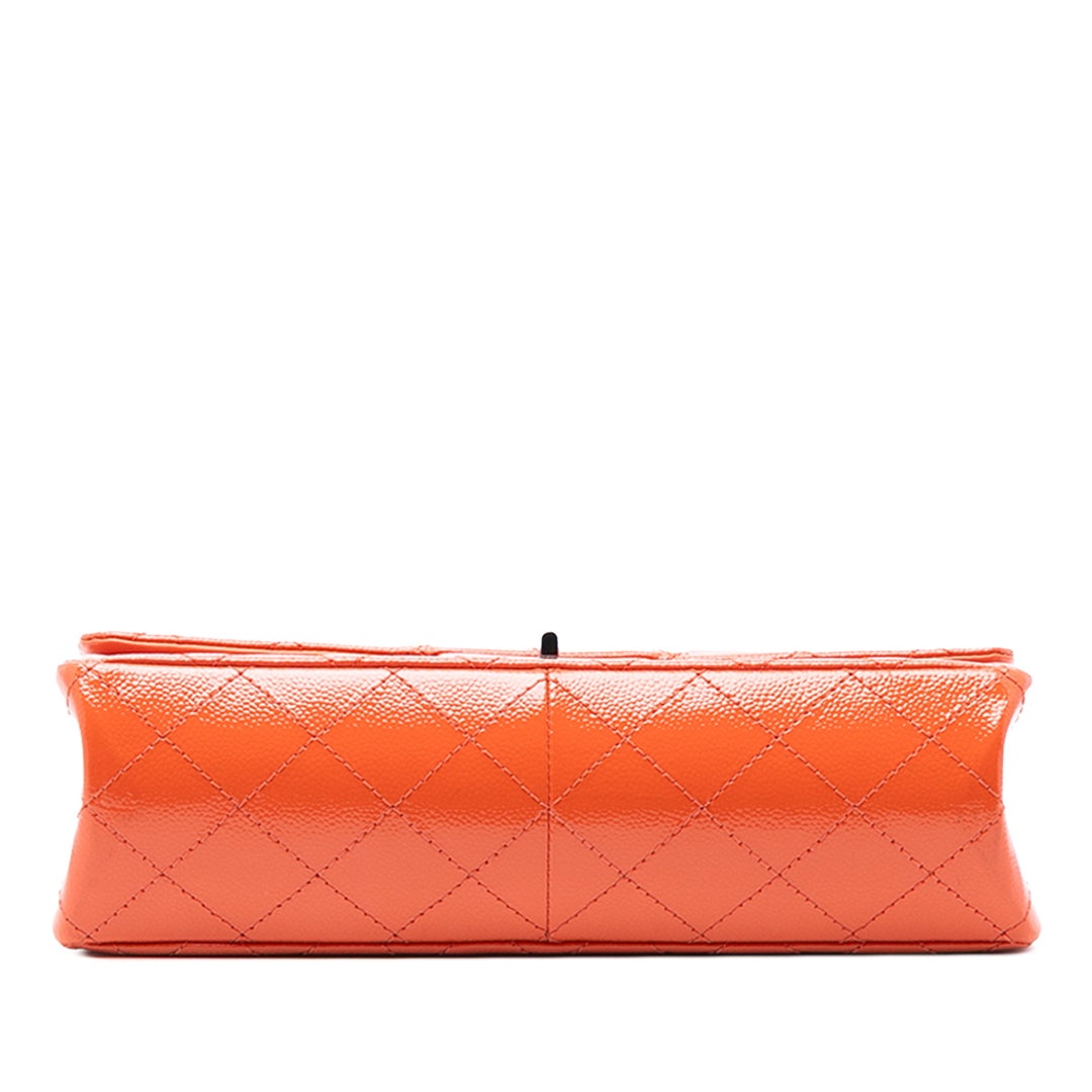 Chanel Matelassé Cuir verni Caviar Reissue 2.55 Double rabat 227 – GABY PARIS Authentique