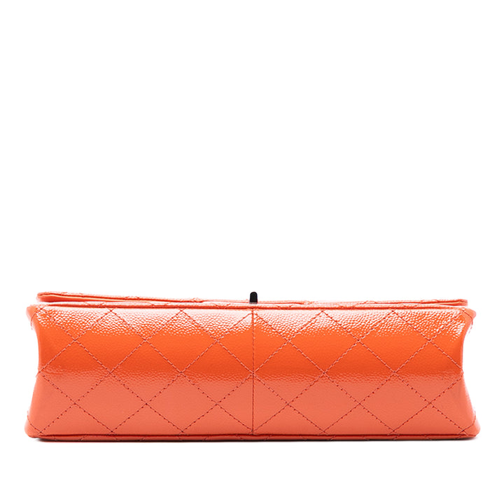 Chanel Matelassé Cuir verni Caviar Reissue 2.55 Double rabat 227 – GABY PARIS Authentique