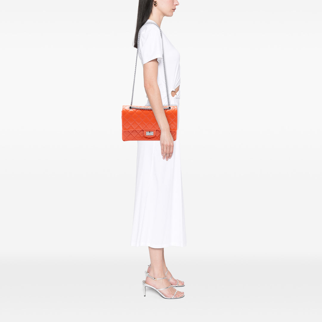 Chanel Matelassé Cuir verni Caviar Reissue 2.55 Double rabat 227 – GABY PARIS Authentique