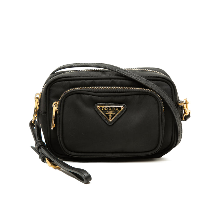 Prada Sac caméra Tessuto Noir – vue principale – GABY PARIS