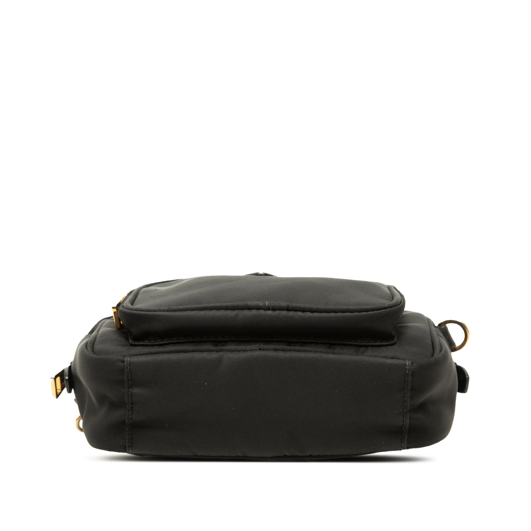 Prada Sac caméra Tessuto Noir – vue 3 – GABY PARIS