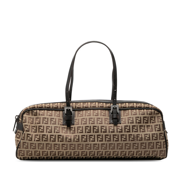 Fendi Sac à main Zucchino Marron – vue principale – GABY PARIS