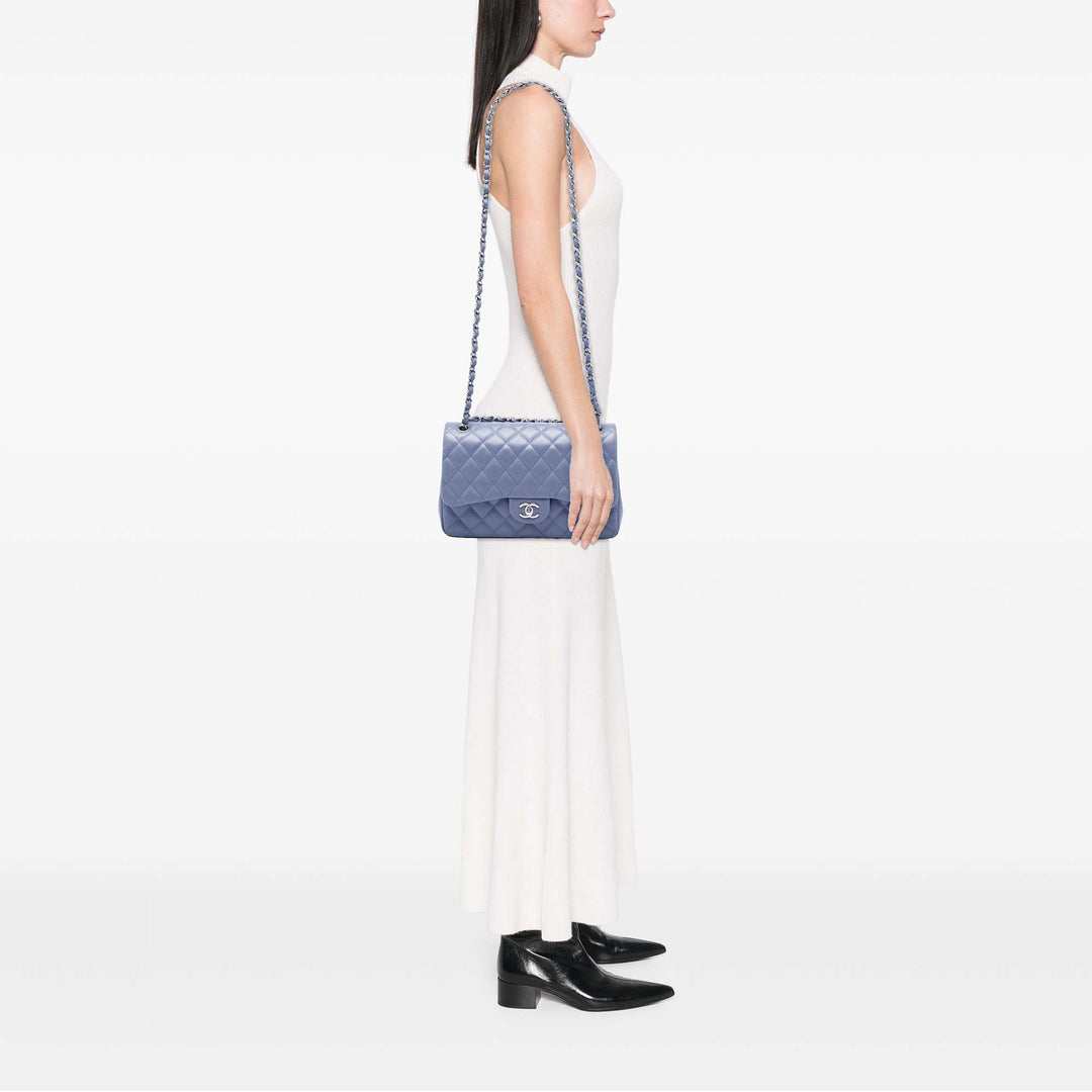 Chanel Jumbo Classic Cuir d’agneau Double rabat