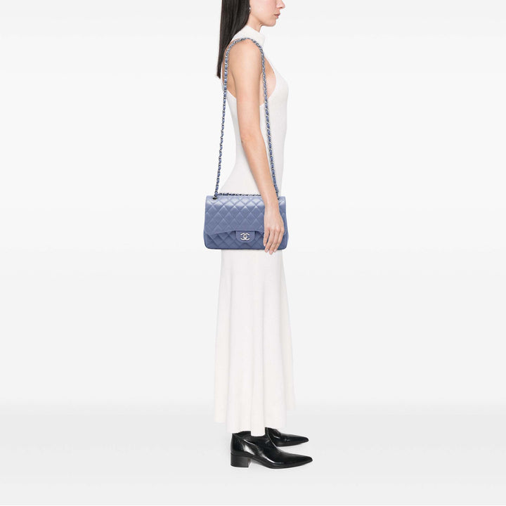 Chanel Jumbo Classic Cuir d’agneau Double rabat