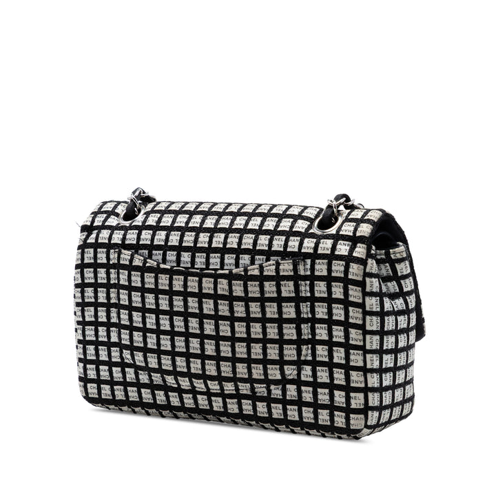 Chanel Medium Classic Tweed et Ribbon Logo Double rabat