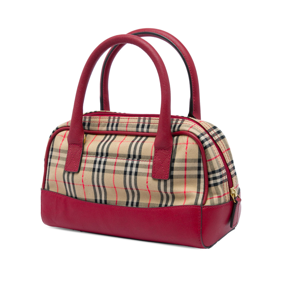Burberry Sac à main Haymarket Check Rouge – vue 2 – GABY PARIS
