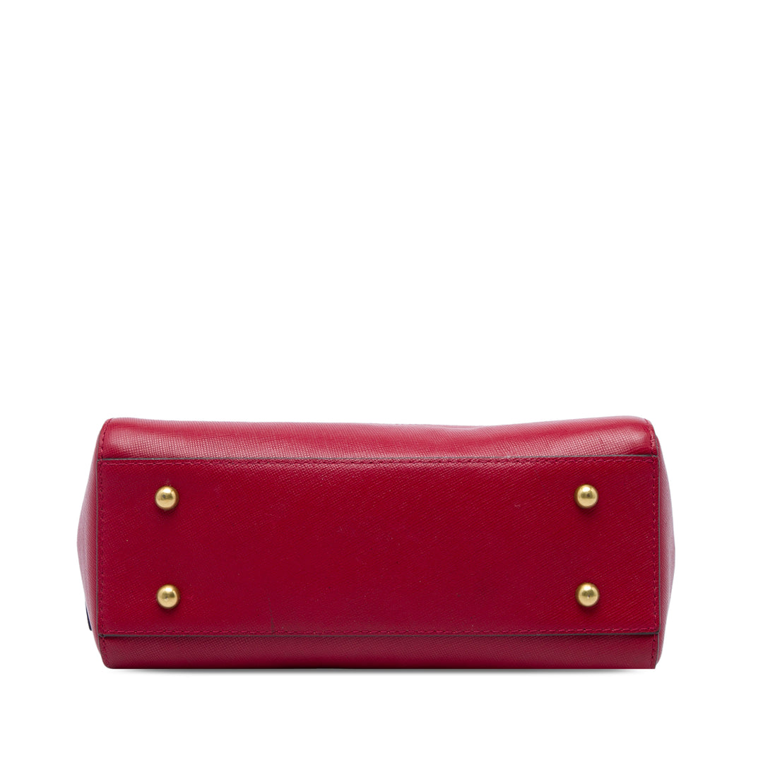 Burberry Sac à main Haymarket Check Rouge – vue 3 – GABY PARIS