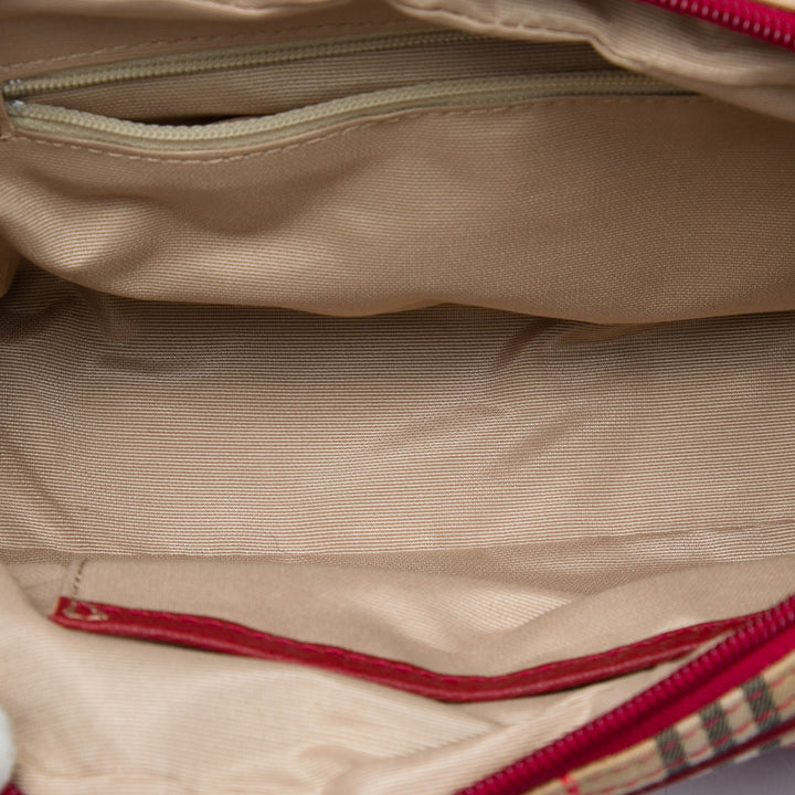 Burberry Sac à main Haymarket Check Rouge – vue 4 – GABY PARIS