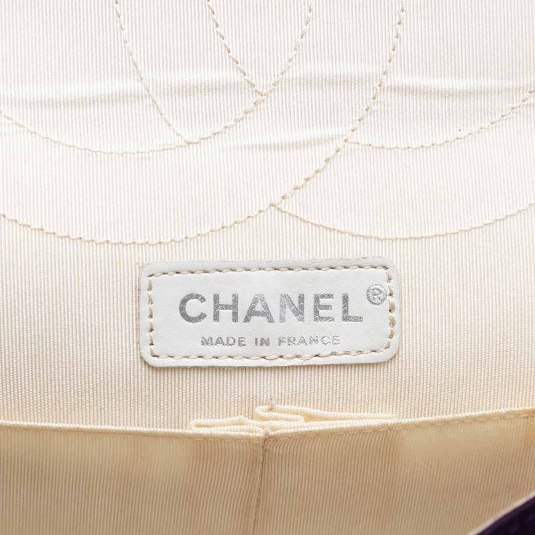 Chanel Croc Matelassé Jersey Reissue 2.55 Double rabat 227
