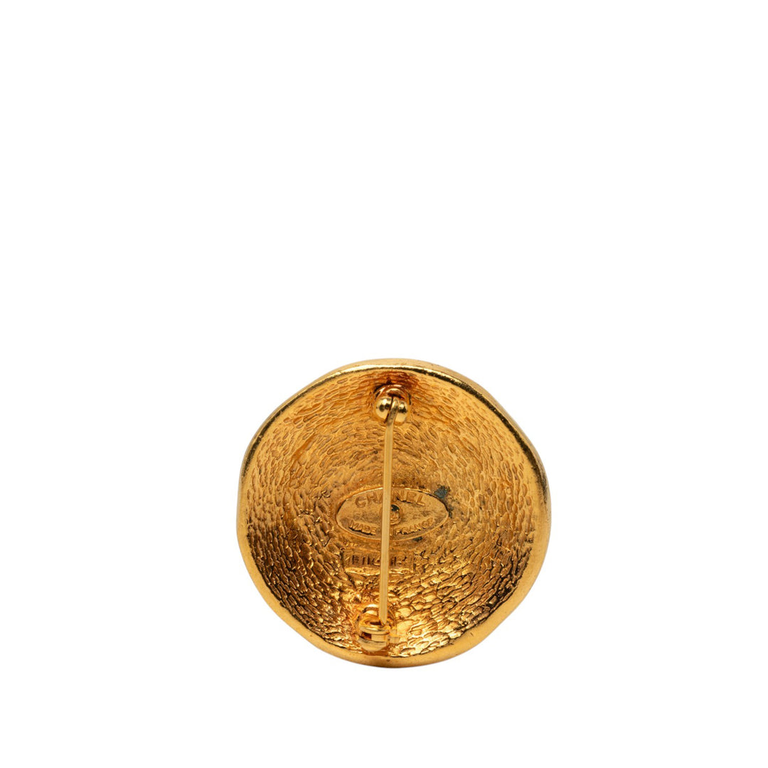 plaqué 31 Rue Cambon Rond Broche Doré
