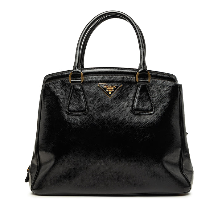 Prada Vernice Parabole Cabas Moyen Cuir Saffiano