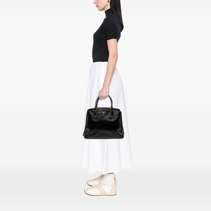 Prada Vernice Parabole Cabas Moyen Cuir Saffiano