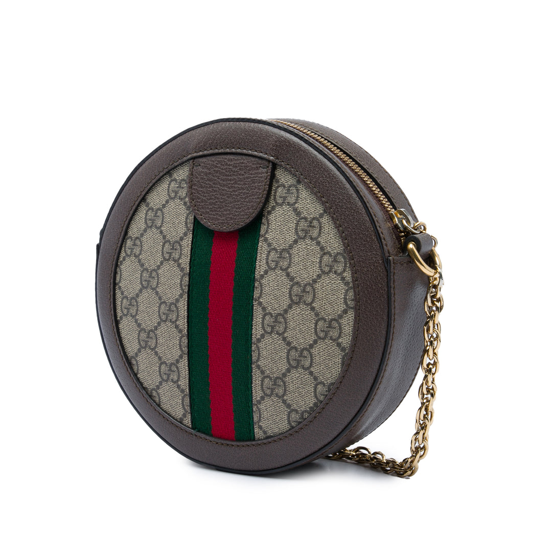 Web Ophidia Rond Sac Mini GG Supreme Beige