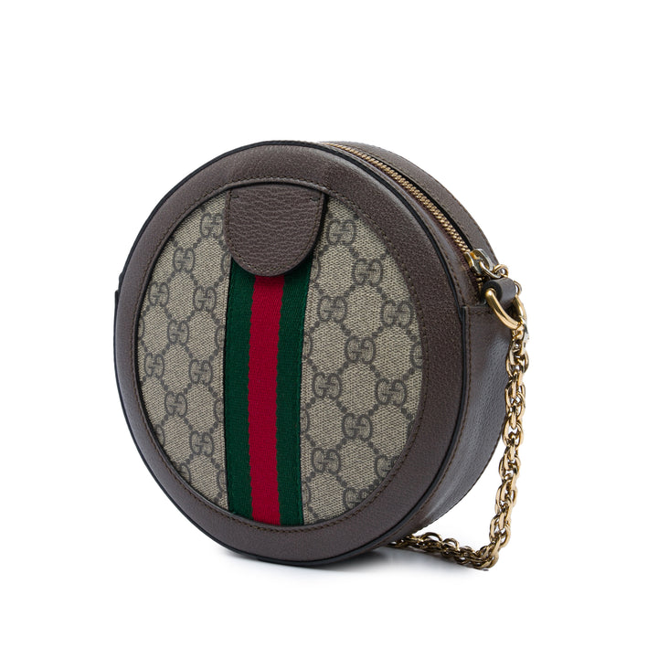 Web Ophidia Rond Sac Mini GG Supreme Beige