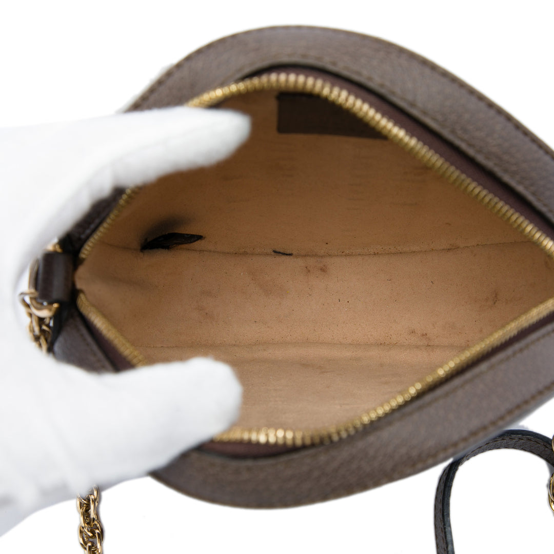 Web Ophidia Rond Sac Mini GG Supreme Beige