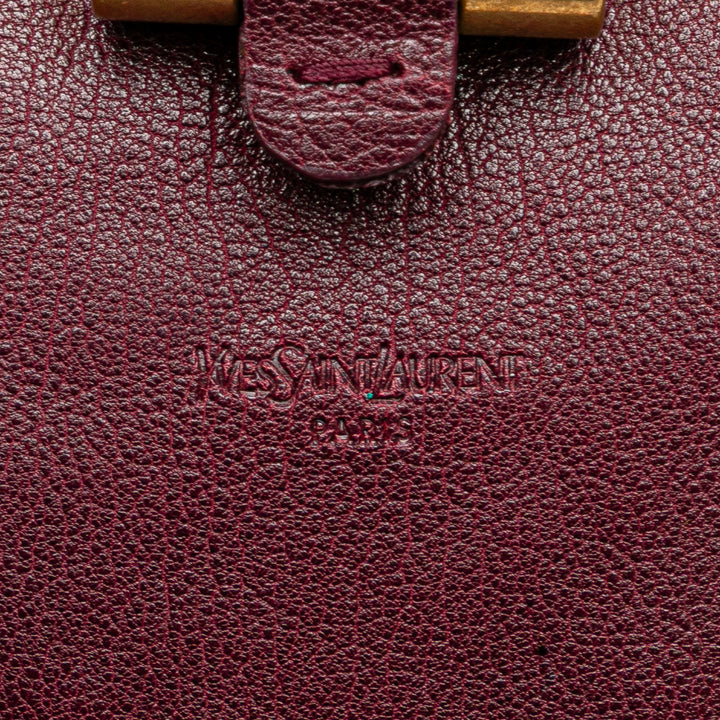 Medium Leather Muse Shoulder Bag Red - Gaby Paris