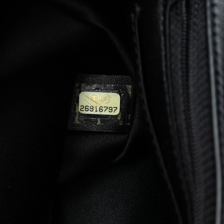 Chanel Medium Sequinsed Cuir de veau Simple rabat