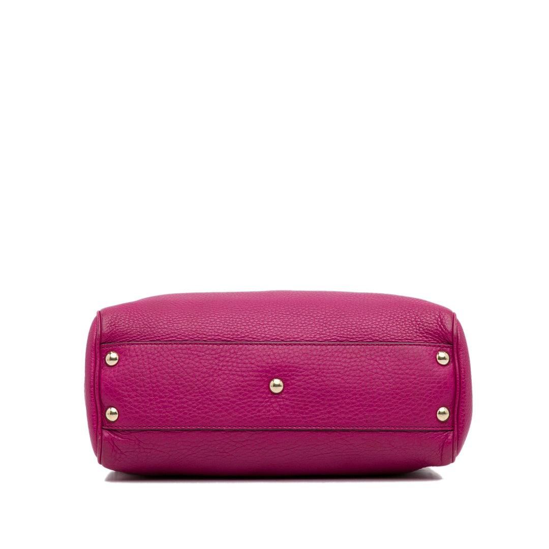 Gucci Small Bamboo Shopper Pink - GABY PARIS