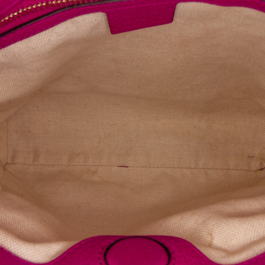 Gucci Small Bamboo Shopper Pink - GABY PARIS