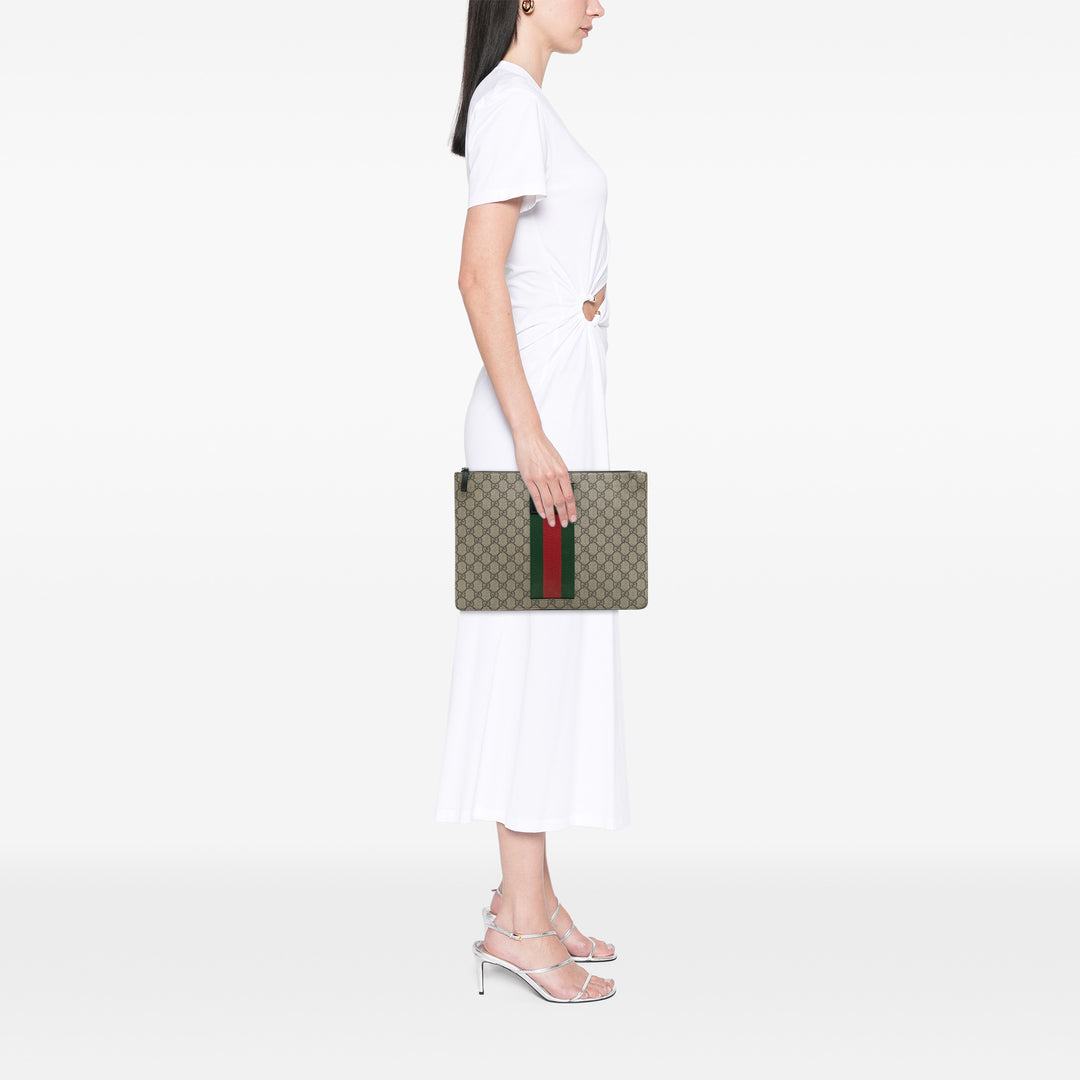 Gucci GG Supreme Web Pochette